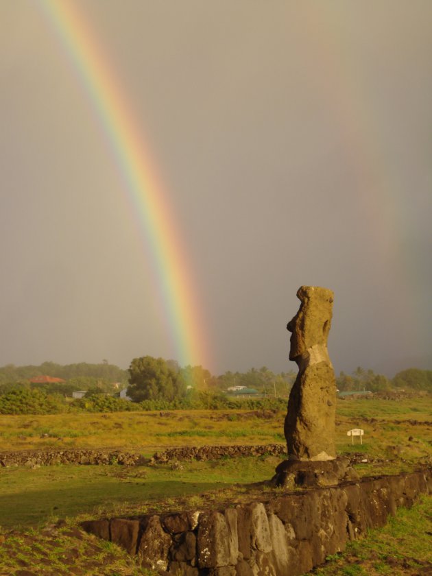 Regenboog op Paaseiland