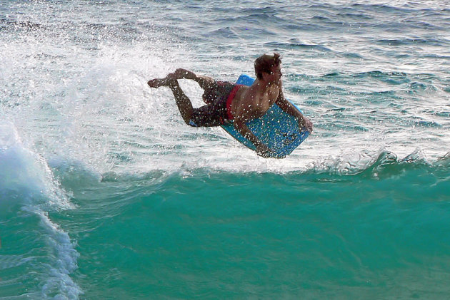 bodyboarder op Mauï