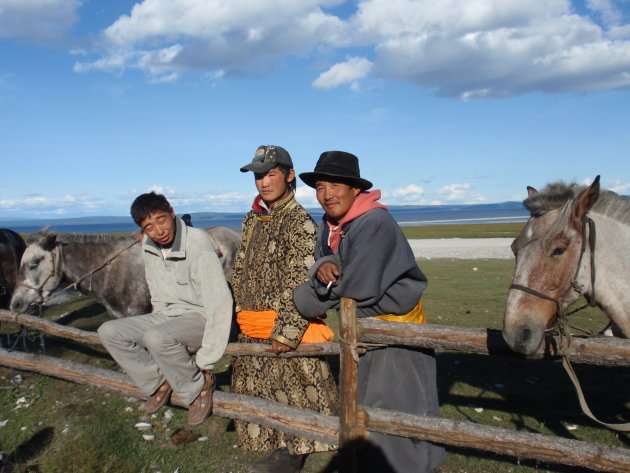 'sitting by the lake, Khovsgol Nuur'