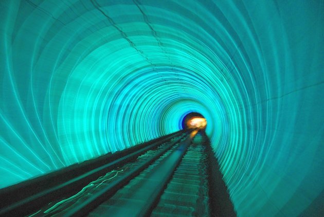 Lichttunnel in Shanghai