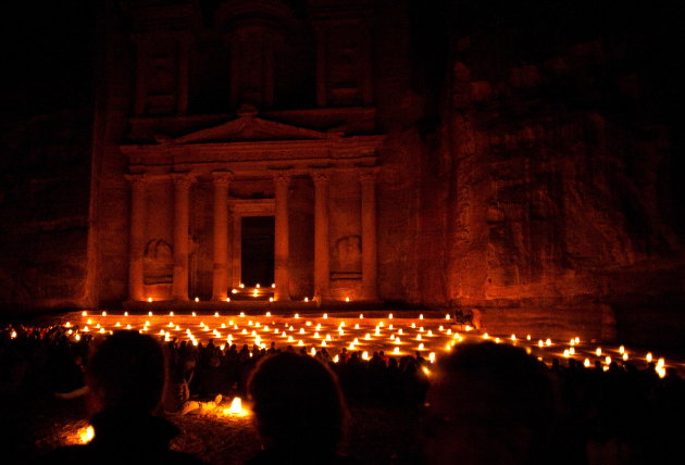 Petra by night