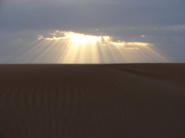 zonnestralen in Oman