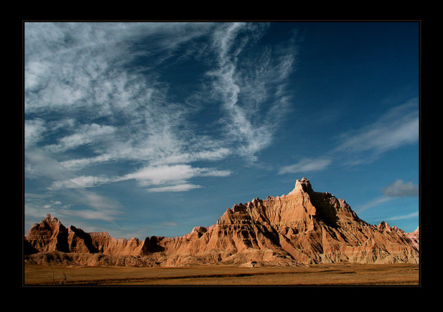 Woest en ledig; Badlands; South Dakota, USA