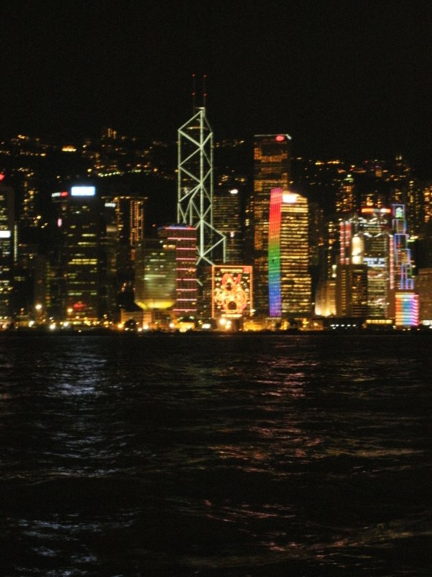 Skyline by night Hong Kong