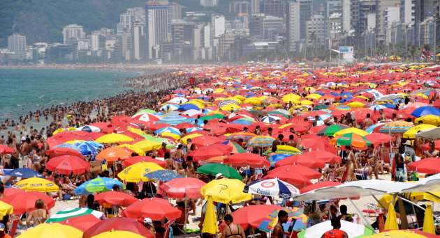 zondag op het strand