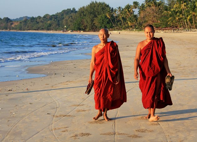 On the beach