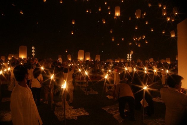 Yi Peng Festival,Chiang Mai 2010