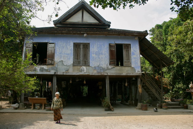 Traditioneel huis in de omgeving van Battambang