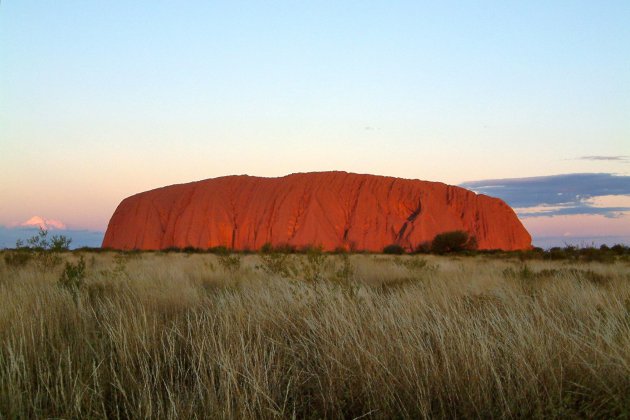 Uluru avondgloed