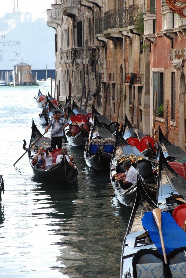 De gondels van Venetië