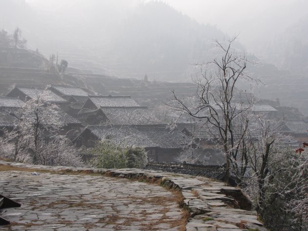 Traditioneel Dong dorpje