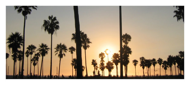 Sunset, Santa Monica Beach