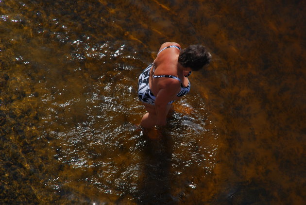 Baden in vervuilde rivier