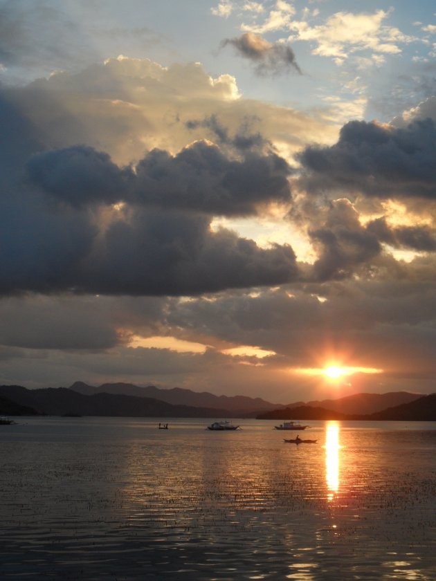 Zonsondergang Coron, Palawan