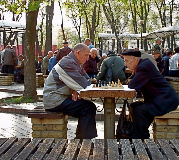 spelletje in het park