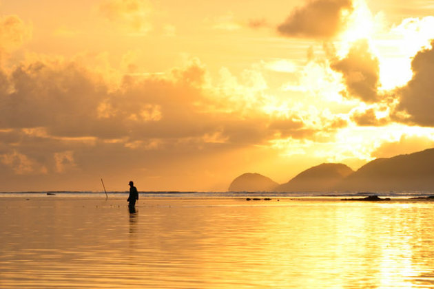 Zonsopkomst op Palaui Island