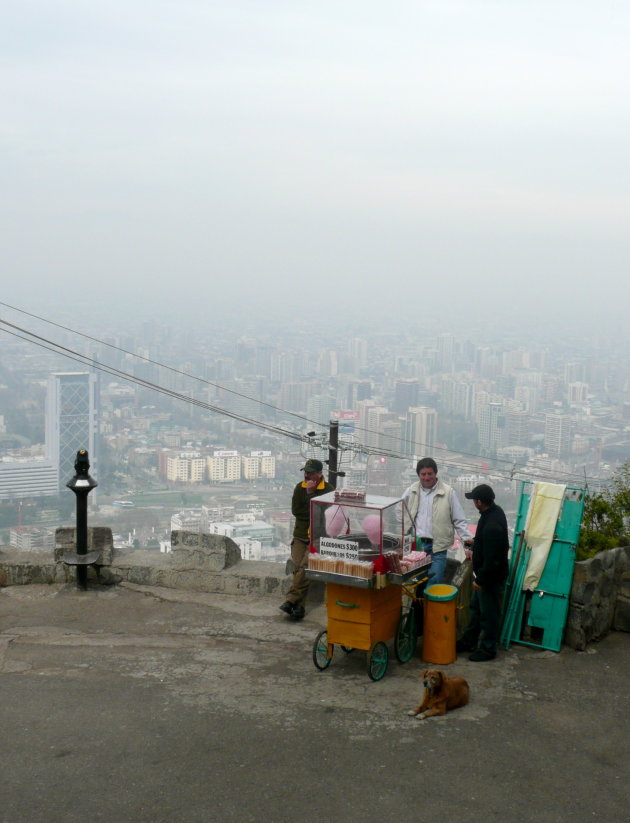 Suikerspinnen in Santiago de Chile