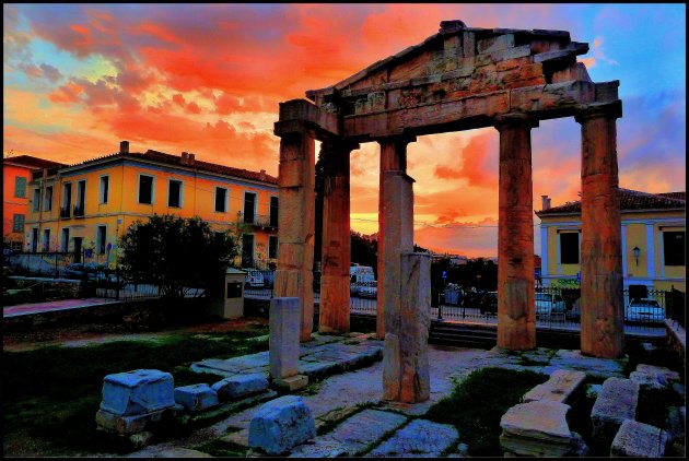 Sunset in de Plaka