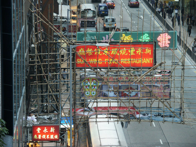 Steigerbouw in Hongkong