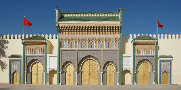 Panorama Koninklijk paleis Fes el-Djedid