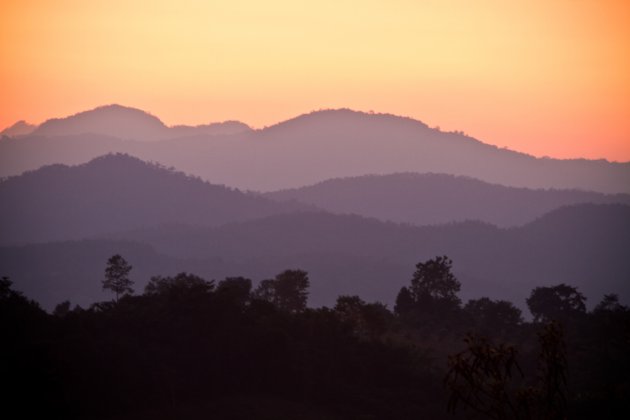 Avondrood in Thailand