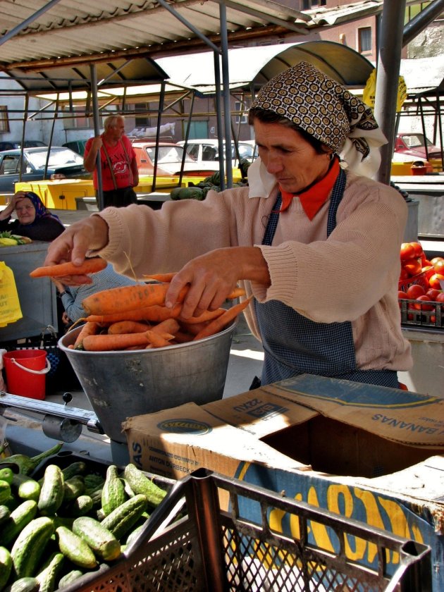 Op de markt…