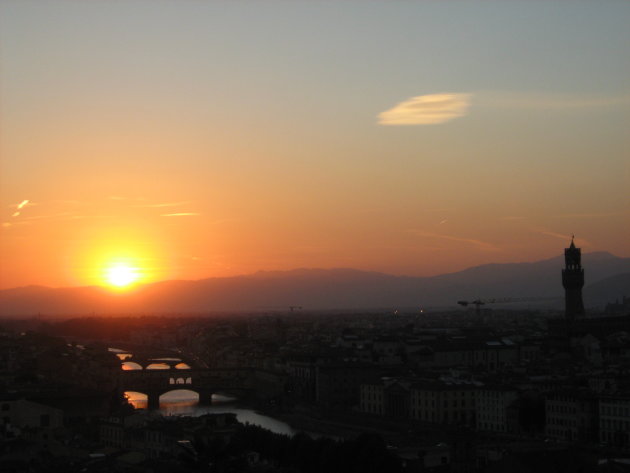 Zonsondergang in Florence/Firenze
