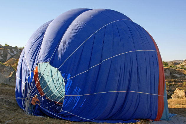 Folding the Balloon after a flight