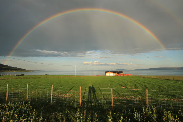 gevangen in een regenboog