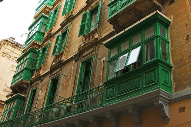 Typical windows with Arabic influence in Malta
