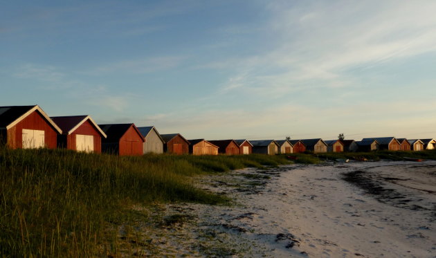 Strand bij nacht