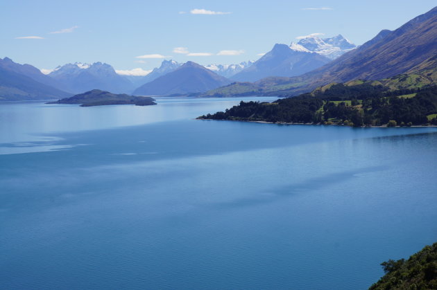 Overzicht over Lake Wakatipu