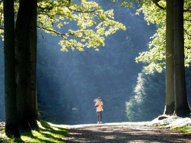 aankomende jogger