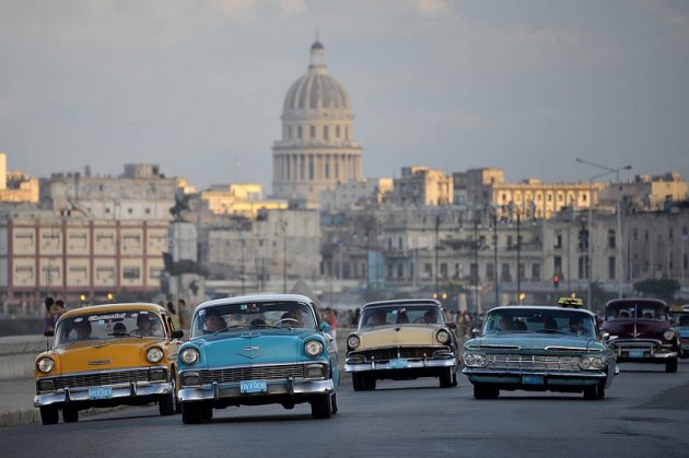 oude auto's in Havanna