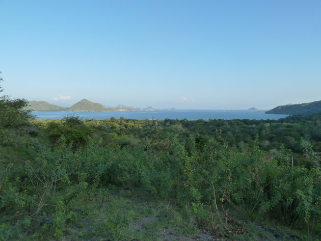 Uitzicht op Komodo eiland