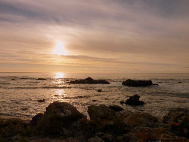 Zonsondergang Kaikoura