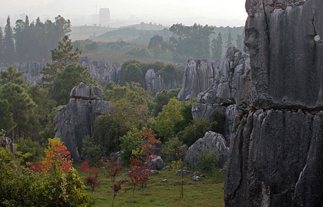 Karstgebergte in herfstkleuren