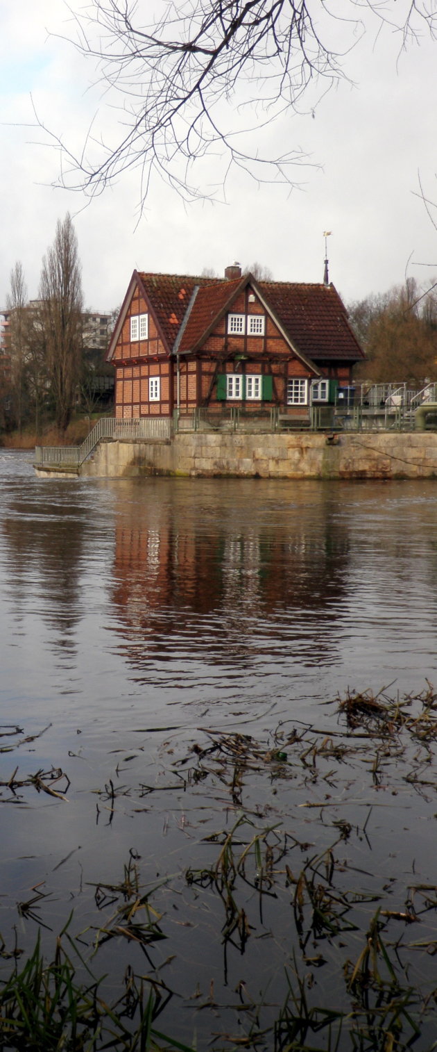 Hoog water in Celle