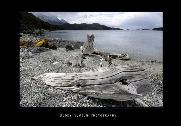 Kust bij Ushuaia