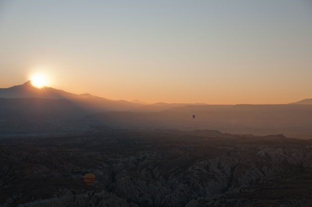 Zonsopgang Cappadocië 