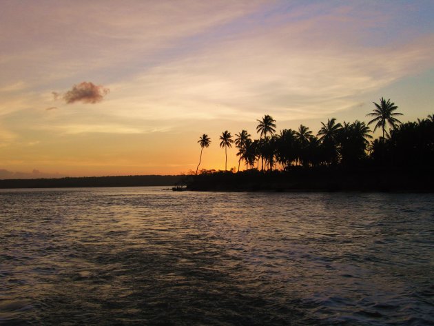 Zonsondergang bij Tibau do Sul