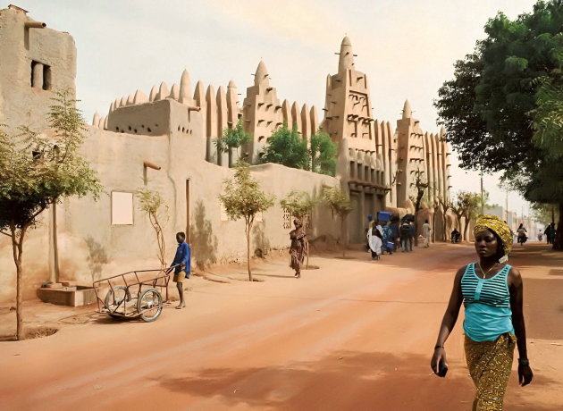 Straatbeeld Mopti