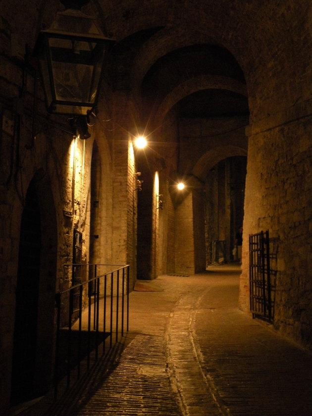 ondergronds stratenplan in Perugia