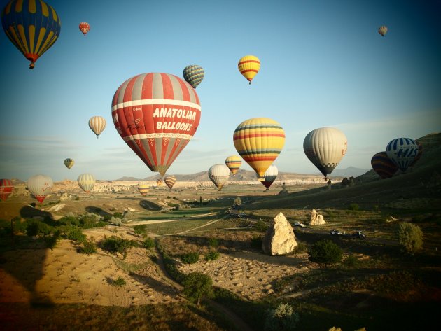 Ballonvaart boven Cappadocië