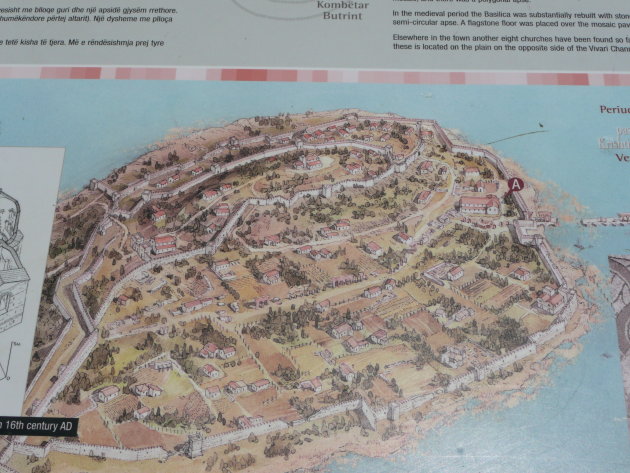 Plattegrond van Butrint