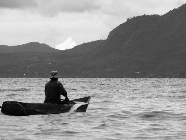 Visser op Lago Atitlan