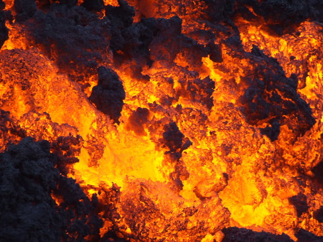 Lava Pacaya vulkaan