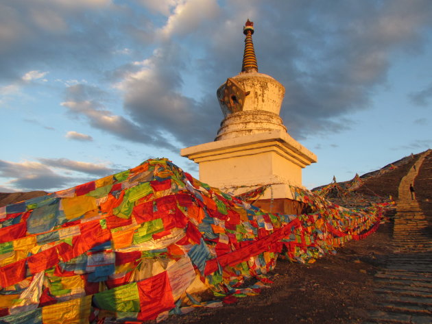 Stupa in strijklicht