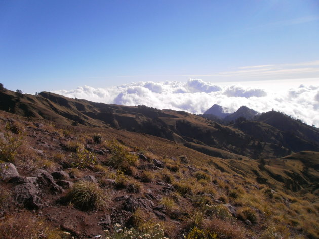 Uitzicht krater mountain Rinjani