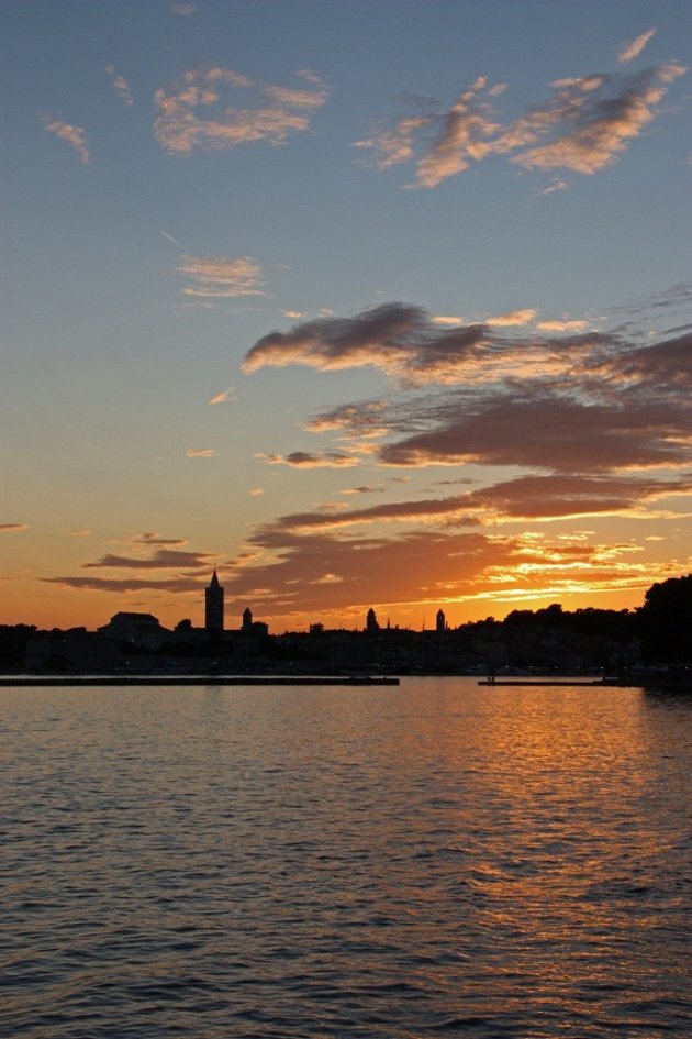 Rab in een mooie avondzon